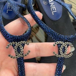 Chanel ladies sandals size 39 1/2C